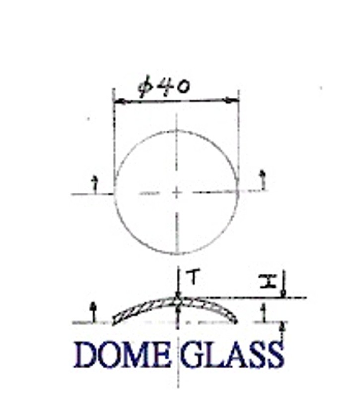 G-DRS MORE STANDRAD DOUBLE DOME ROUND RECUTTING GLASS - Click Image to Close